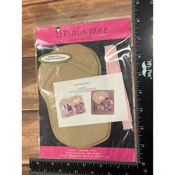 RARE Plain Jane Flip Flop Album Scrapbook Kit By Margie Higuchi - Picture 1 of 4